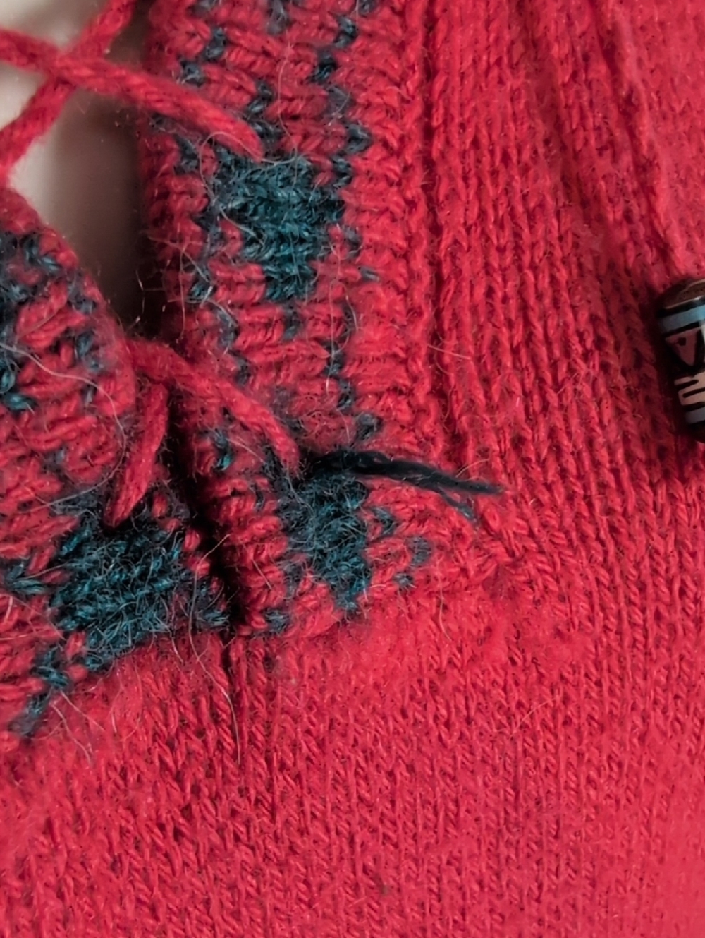 Alpaca Connection Hooded Fringe Hem Tunic Sweater - Picture 6 of 10